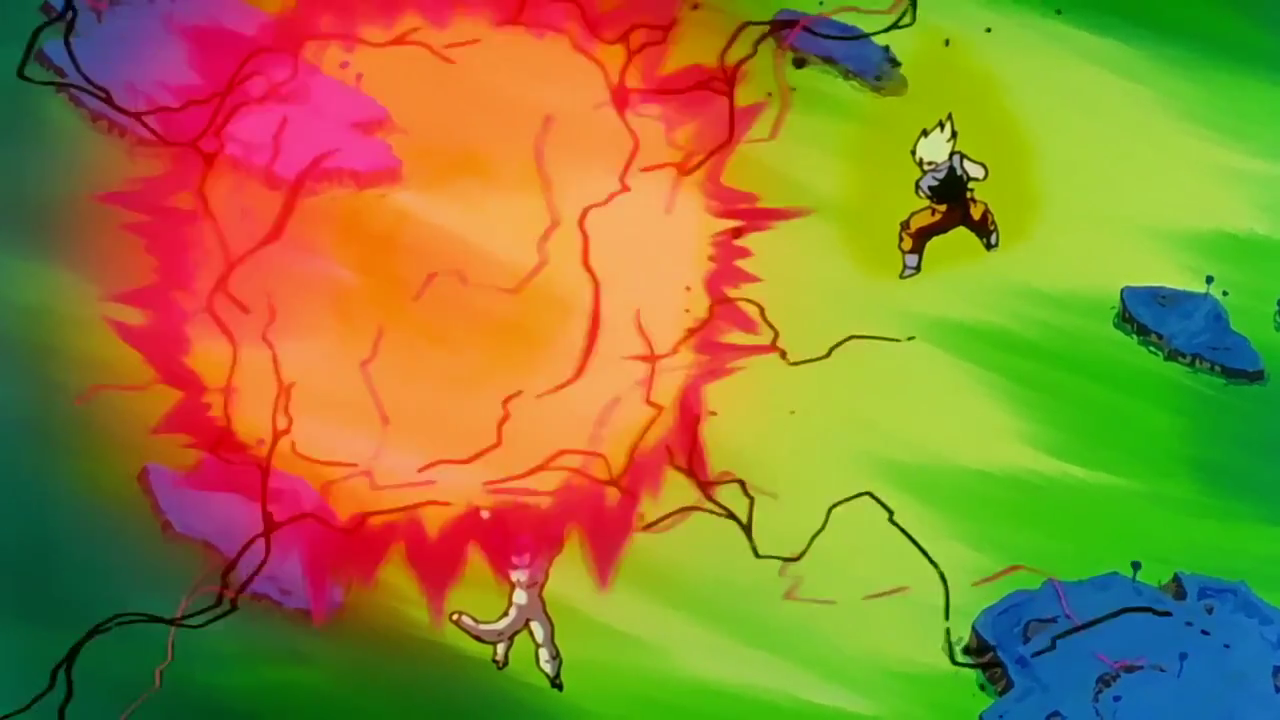 Dragon Ball Z Son Goku and Frieza Ball Battle on Planet Namek