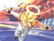 Gogeta atacando