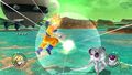 Goku blasts Frieza