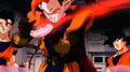 Hoi's Ki Blast fired at Tapion's hand in Wrath of the Dragon