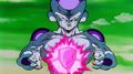 Frieza wielding the "Destroy The Planet!" Death Ball