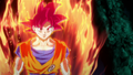Super Saiyan God Goku's aura