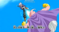 Future Trunks fires a Ki Blast at Buu in the 2nd Dragon Ball Heroes promo