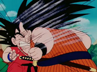 Yajirobe headbutts Goku