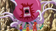 Pez Globo ante Goku,Luffy y Toriko