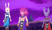 SDBH Big Bang Mission 5 (BM5) God of Destruction Elite (Female GoD avatar), God of Destruction Berserker, & God of Destruction Hero (Beerus' race avatar)