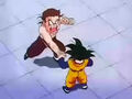 Goten blocks a punch