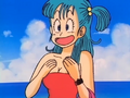 Bulma glad that Roshi only asked for the microband in exchange for the submarine