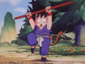 Goku wielding his Power Pole