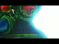 Lucifer dodges Goku's Kamehameha in Sleeping Princess in Devil's Castle