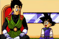 Gohan and Goten in Idainaru Son Goku Densetsu