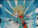 Gohan charging a Super Kamehameha