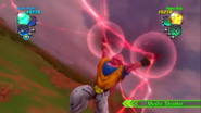 Super Buu charges the Mystic Shooter in Ultimate Tenkaichi