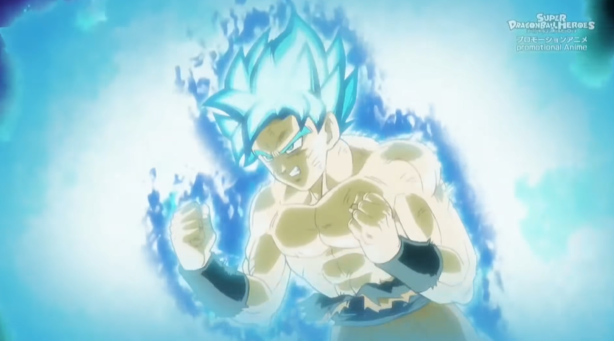 Goku ssj blue, anime, ball, dragon hero, movie, ssj blue, super