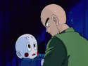 Chiaotzu talks to Tien about a nightmare