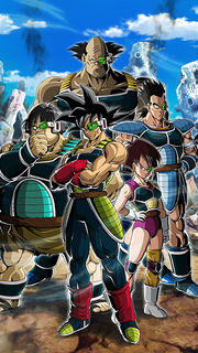 Dokkan Battle Grand Opening Team Bardock card (Special Event Reward Battle-Smart Brawlers! Team Bardock! - Bardock, Tora, Fasha, Shugesh, & Borgos)