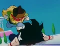 Salt about to kick Gohan