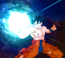 Goku uses the Spirit Bomb in Budokai Tenkaichi 3