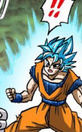 Goku shocked because of Blue Kaioken punch ineffective to Jiren