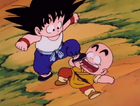 Goku beats Krillin