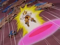 Frieza's Death Saucer follows Goku