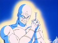 Tien preparing up to use Kamehameha Deflection