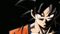 Goku staring forwards