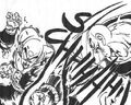 Nappa punches Tien's arm off in the manga