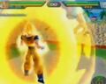 Goku uses a similar Power Up in Budokai Tenkaichi