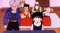 Gohan, Trunks and co. watch the News about Gingertown