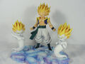 Super Saiyan Gotenks with Kamikaze Ghosts statue set front angle view