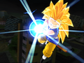 GT Goku finishes his Dragon Fist with a Super Kamehameha