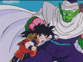 Gohan tries to punch Piccolo