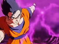 Gohan deflects Super Buu's Gack!