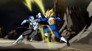 Frost battling Vegeta