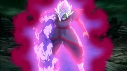 A metade direita de Zamasu começa a se deformar