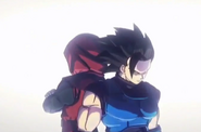 The Saiyan in Red back-to-back with Shallot