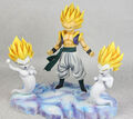 Super Saiyan Gotenks with Kamikaze Ghosts statue set front angle view