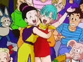 Chi-Chi and Bulma happy