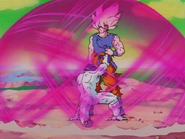 Frieza emits purple aura