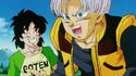 Goten cheers on hear Trunks will also participate in the 28th Budokai Tournament