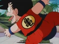 Giran's tail whips Goku