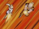Gohan and Goten attack Omega