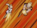 Super Saiyan 2 Gohan and Super Saiyan Goten in the final battle against Omega Shenron