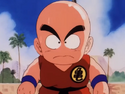 Krillin starts to get concerned about Jackie Chun's speed