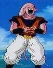 Super Buu laughing after absorbing Vegito