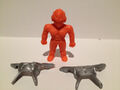 Keshi Burter snap-together red figurine with silver armor off