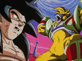 Super Saiyan 4 Goku and Golden Great Ape Baby Vegeta