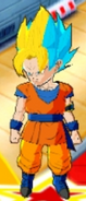 KF Goku in the merger of Goku's Super Saiyan 3 and Super Saiyan Blue forms