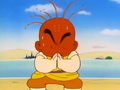 Krillin tries to calm down